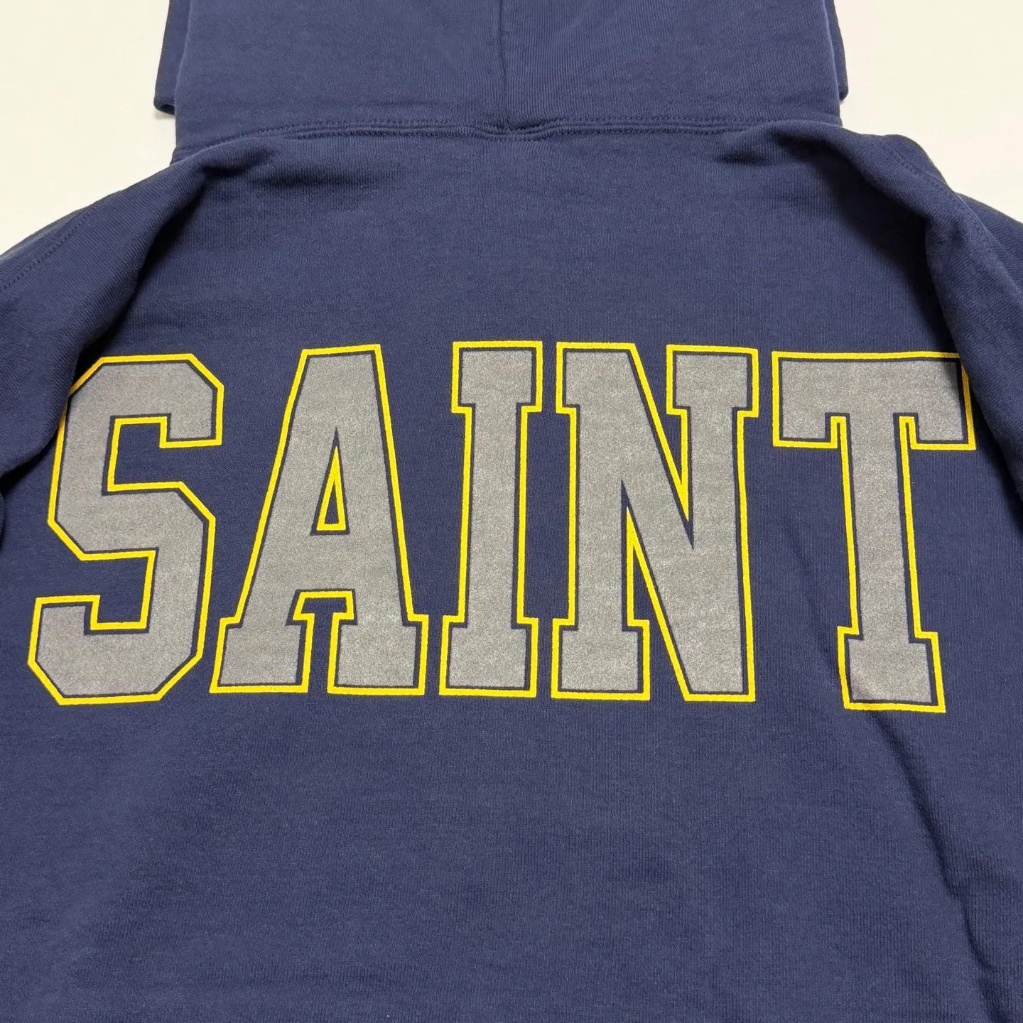 SAINT Mxxxxxx HOODIE/SAINT/NVY Reflective Angel Hoodie Blue S-XL Original open mold Loose cut Comfortable fit Top printing technology 3M reflective paste Best reflective effect in the industry Correct version Original consistent main mark/wash mark/cherub anti-counterfeiting